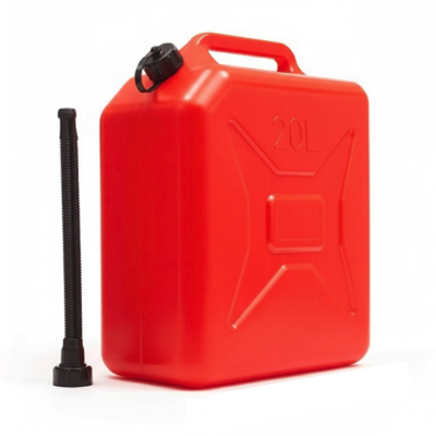 HardwareCity 20L Plastic Red Jerry Can With Flexible Spout